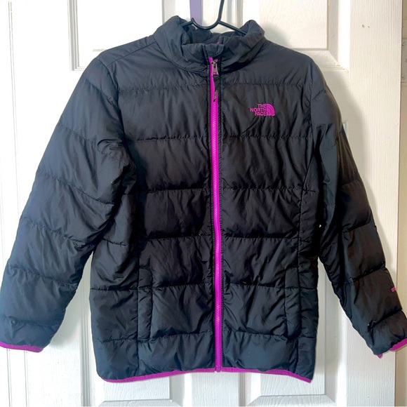 The North Face Other - The North Face Primaloft Stow Puffer Jacket Girl  XL TG Full Zip Black & Purpple